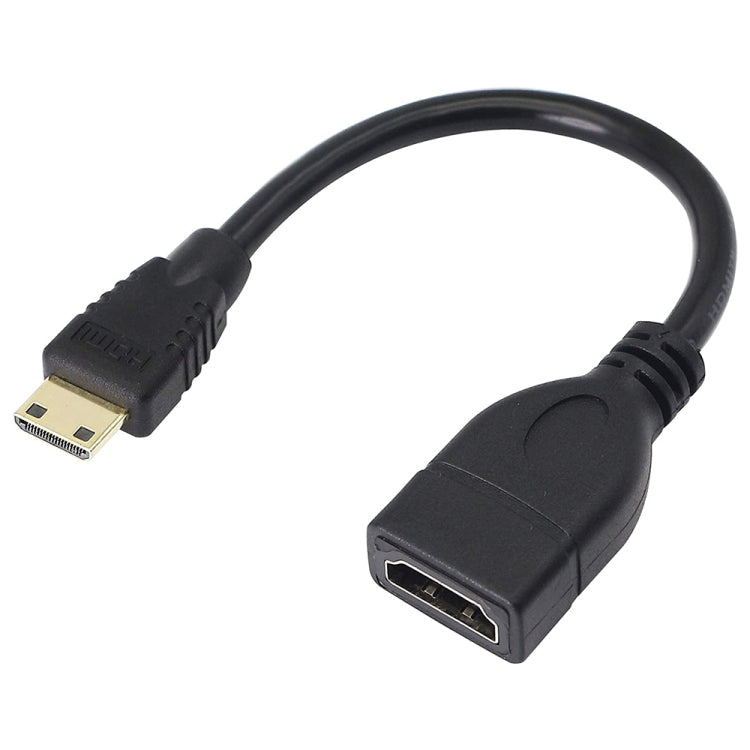 Cavo mini HDMI maschio a HDMI 19 pin femmina placcato oro da 17 cm, Mini HDMI to HDMI Cavo mini HDMI maschio a HDMI 19 pin femmina placcato oro da 17 cm, Mini HDMI to HDMI